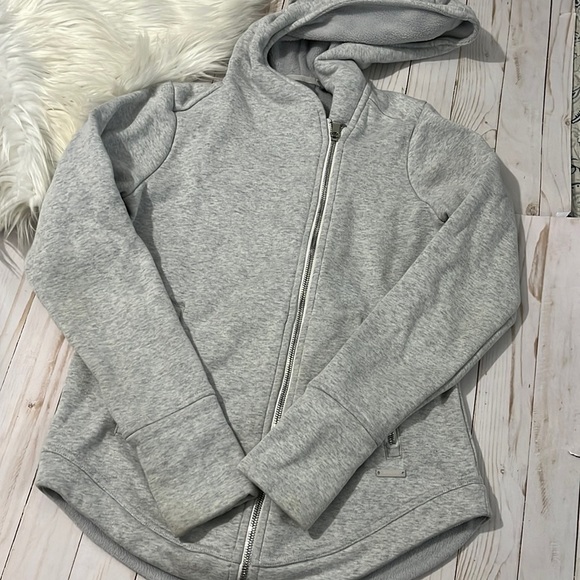 Athleta Jackets & Blazers - Athleta Gray hooded jacket size XS